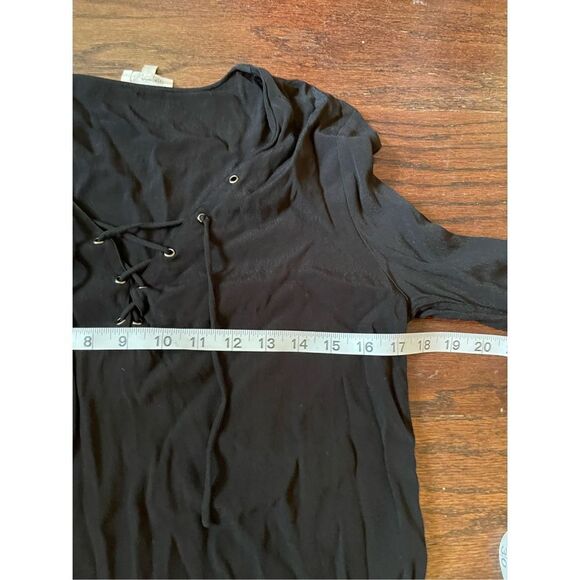 Wilfred free black‎ lace up blouse size medium - Picture 3 of 6